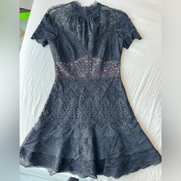 NWT- Jonathan Simkai lace black dress in size 4. Originally $895 - Picture 1 of 4